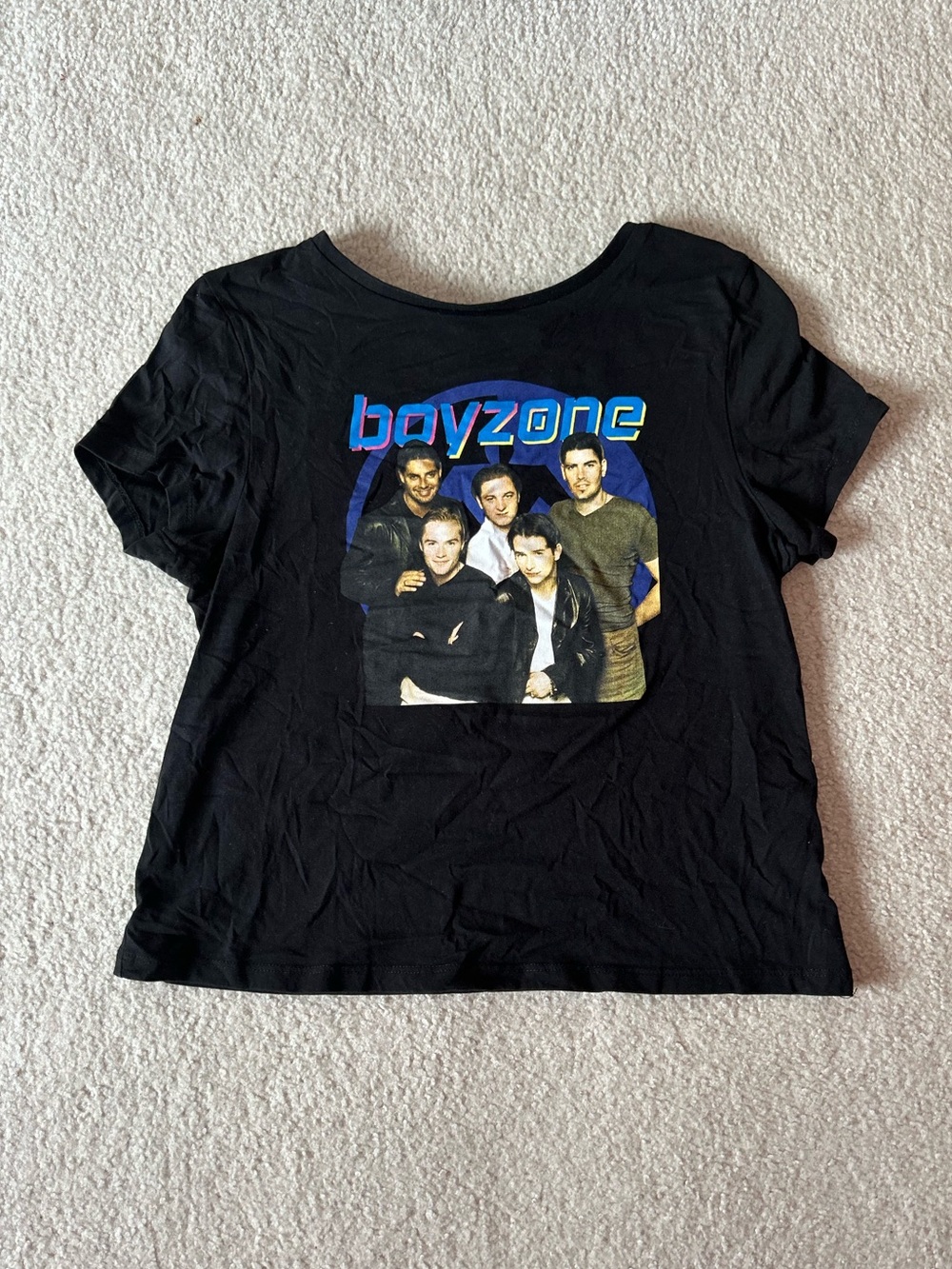 Boyzone Band T-Shirt size women’s XS extra small us 2-4 uk 6-8 90s Irish boyband